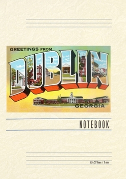 Paperback Vintage Lined Notebook Greetings from Dublin Book