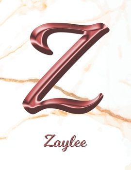 Zaylee: 1 Year Weekly Planner with Note Pages (12 Months) | White Marble Rose Gold Pink Effect Letter Z | 2020 - 2021 | Week Planning | Monthly ... | Plan Each Day, Set Goals & Get Stuff Done
