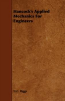 Paperback Hancock's Applied Mechanics for Engineers Book