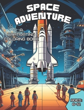 Paperback Space Adventure: A Captivating Kids Coloring Book, 51 Pages! Book