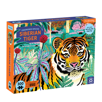 Video Game Siberian Tiger Endangered Species 300 Piece Puzzle Book