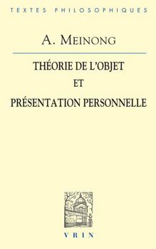 Paperback Theorie de l'Objet & Presentation Personnelle [French] Book