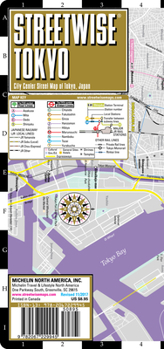 Map Streetwise Tokyo Map - Laminated City Center Street Map of Tokyo, Japan Book