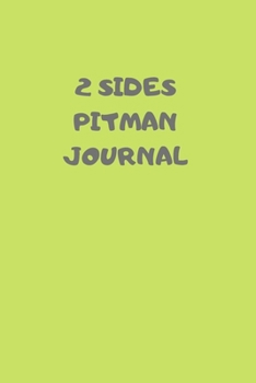 Paperback 2 Sides: 90 Pages of 6 X 9 Inch Bound Pitman College Ruled Half and Half Vertical Separation White Pages Book