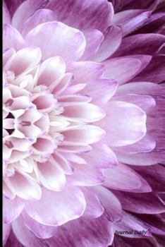 Journal Daily : Purple Lotus Flower, Lined Blank Journal Book, 6 X 9, 200 Pages