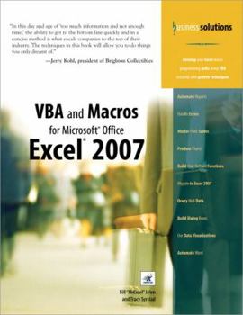 Paperback VBA and Macros for Microsoft Office Excel 2007 Book