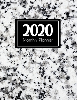 Paperback 2020 Monthly Planner: Weekly and Monthly - Jan 1, 2020 to Dec 31, 2020 - Calendar Agenda Book - January to December - Cute Appointment & Pro Book