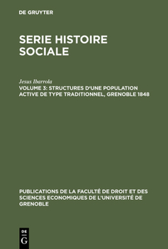 Hardcover Structures d'une population active de type traditionnel, Grenoble 1848 [French] Book