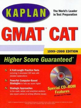 Paperback Kaplan GMAT CAT 1999-2000 with CD-ROM Book