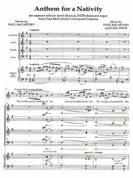 Paperback Anthem for a Nativity (from the Liverpool Oratorio): Satb Acc., Choral Octavo Book