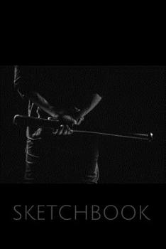 Black Baseball Sketchbook: Sketchpad: 6 x 9 in, 120 pages with border. Drawing Pad for work, school, college (kids,  girls, boys, children) baseball bat ball pitch home run