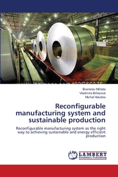 Paperback Reconfigurable manufacturing system and sustainable production Book