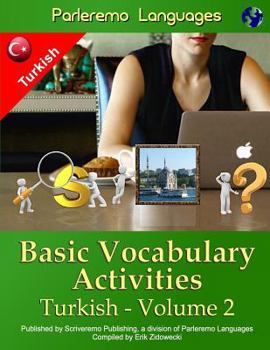 Paperback Parleremo Languages Basic Vocabulary Activities Turkish - Volume 2 [Turkish] Book