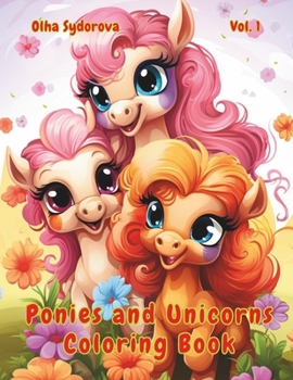 Paperback Ponies and Unicorns Coloring Book