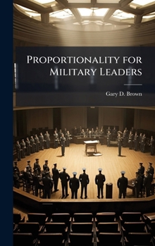 Hardcover Proportionality for Military Leaders Book