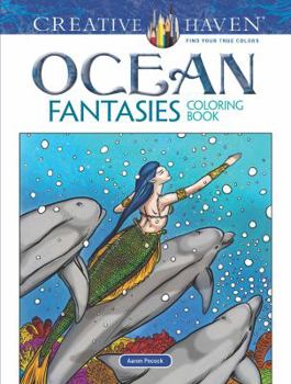 Paperback Creative Haven Ocean Fantasies Coloring Book