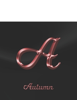 Autumn: 2 Year Monthly Planner with Note Pages (24 Months) | Black Marble Rose Gold Pink Effect Letter A | Jan 2020 - Dec 2021 | Month Planning | ... | Plan Each Day, Set Goals & Get Stuff Done