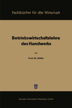 Paperback Betriebswirtschaftslehre des Handwerks [German] Book