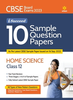 Paperback CBSE Board Exam 2023 I Succeed 10 Sample Question Paper HOME SCIENCE Class 12 Book