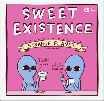 Toy Hasbro Gaming Sweet Existence, A Strange Planet Family-Friendly Party Card Game Inspired by The Webcomic and Books by Nathan W. Pyle, for Ages 13 and Up Book
