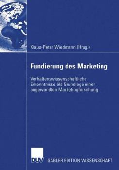 Paperback Fundierung Des Marketing [German] Book