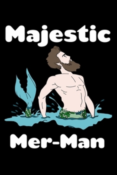 Paperback Majestic Mer Man: Comic Book Notebook Paper Book