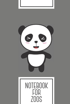 Notebook for Zoos: Lined Journal with Kawaii Panda Bear Design - Cool Gift for a friend or family who loves funny presents! | 6x9" | 180 White lined ... Brainstorming, Journaling or as a Diary