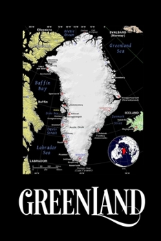 Paperback Greenland: Map of Greenland Notebook Book