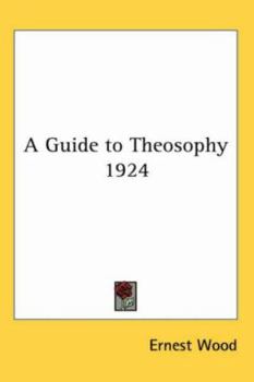 Paperback A Guide to Theosophy 1924 Book