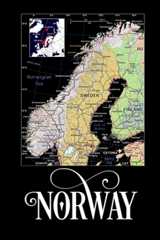 Paperback Norway: Map of Norway Notebook Book