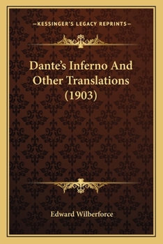 Paperback Dante's Inferno And Other Translations (1903) Book