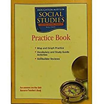 Paperback Houghton Mifflin Social Studies: Practice Book Level 5 Us History Book