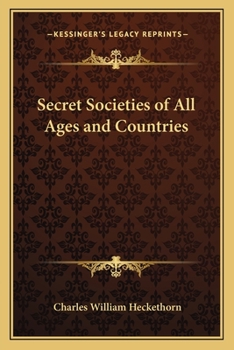 Paperback Secret Societies of All Ages and Countries Book