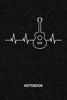 NOTEBOOK: Guitar Player Note Book Grid-lined 6x9 - Instruments Journal A5 Gridded - Instrumentalist Planner Guitar Pulse Line 120 Pages SQUARED - ... Soft Cover - Concert Band Birthday Present