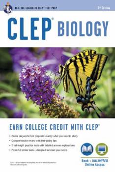 Paperback Clep(r) Biology Book + Online Book