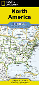 Map National Geographic North America Map (Folded with Flags and Facts) Book