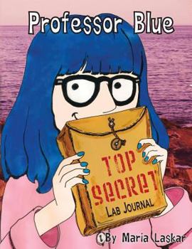 Paperback Professor Blue Top Secret Lab Journal Book