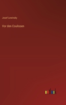 Hardcover Vor den Coulissen [German] Book