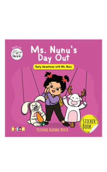Paperback Ms. Nunu's Day Out: Sticker Book for Kids Interactive Baby Book for Screen-Free Fun Perfect Gift for Toddlers, Infants, Boys & Girls (Ages 1-4) Book