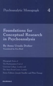 Paperback Foundations for Conceptual Research in Psychoanalysis Book