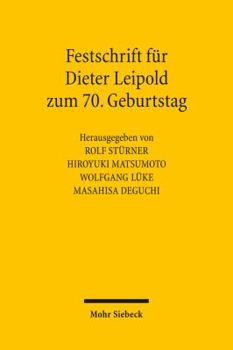 Hardcover Festschrift Fur Dieter Leipold Zum 70. Geburtstag [German] Book