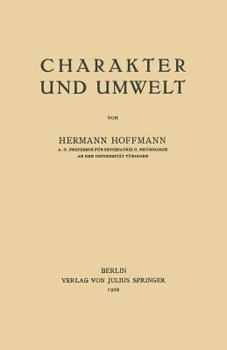Paperback Charakter Und Umwelt [German] Book