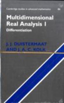 Hardcover Multidimensional Real Analysis 2 Volume Hardback Set Book