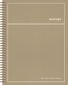 Niv, Journal the Word Bible, Single-Column, Spiral-Bound Edition, History, Cloth Hardcover Spiral, Tan, Comfort Print: With Extra-Large Margins and Ge