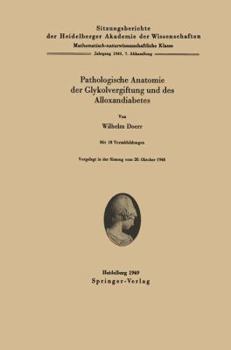 Paperback Pathologische Anatomie Der Glykolvergiftung Und Des Alloxandiabetes [German] Book