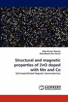 Paperback Structural and Magnetic Properties of Zno Doped with MN and Co Book