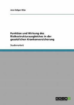 Paperback Funktion und Wirkung des Risikostrukturausgleiches in der gesetzlichen Krankenversicherung [German] Book