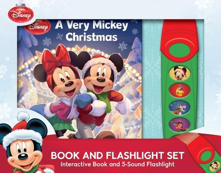 Misc. Disney Mickey & Friends: A Very Mickey Christmas Book and 5-Sound Flashlight Set [With Battery] Book