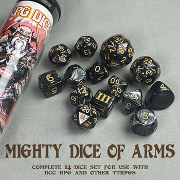 Hardcover DCC Dice - Mighty Dice of Arms Book