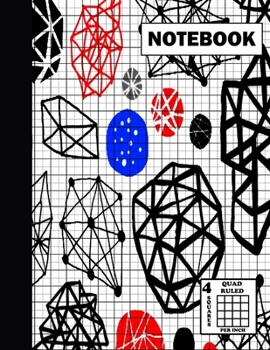 Notebook. Quad Ruled|4 Squares Per Inch: Grid Notebook/Grid Paper Journal 8.5x11 in. Graph Paper Composition - Figures